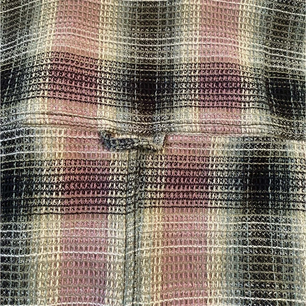 Free People Anneli Plaid Shirt Jacket - Spanish Olive Combo, S